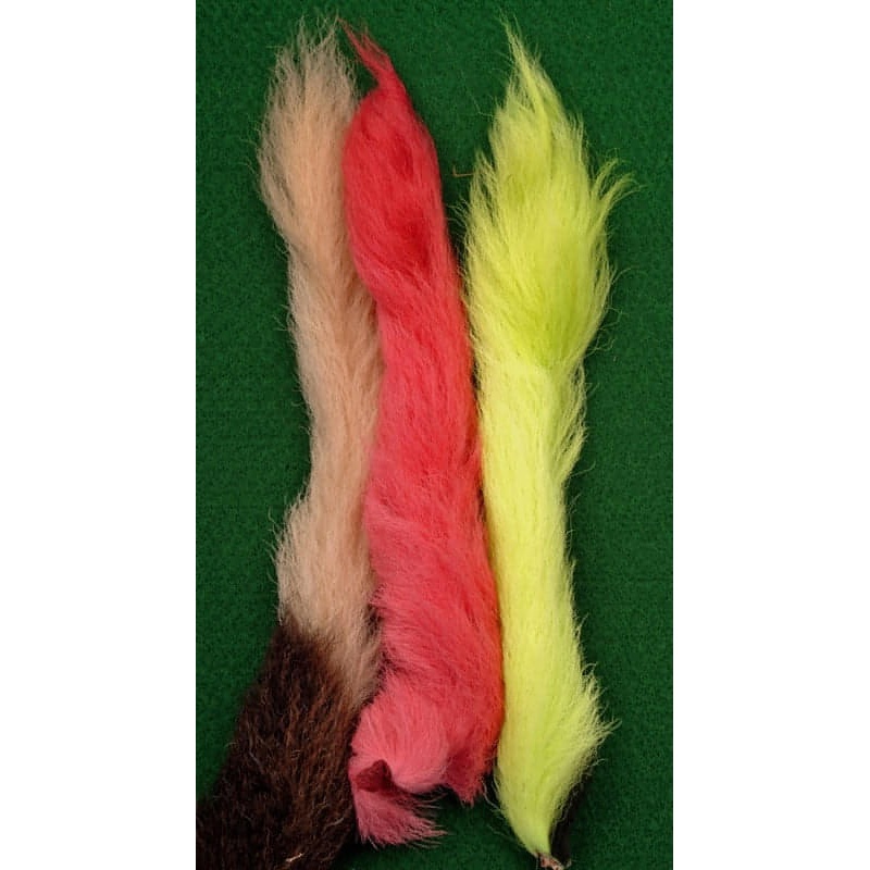 Calf Tails|Black|Fluorescent Chartreuse|Orange|Purple|Tan|White|Yellow