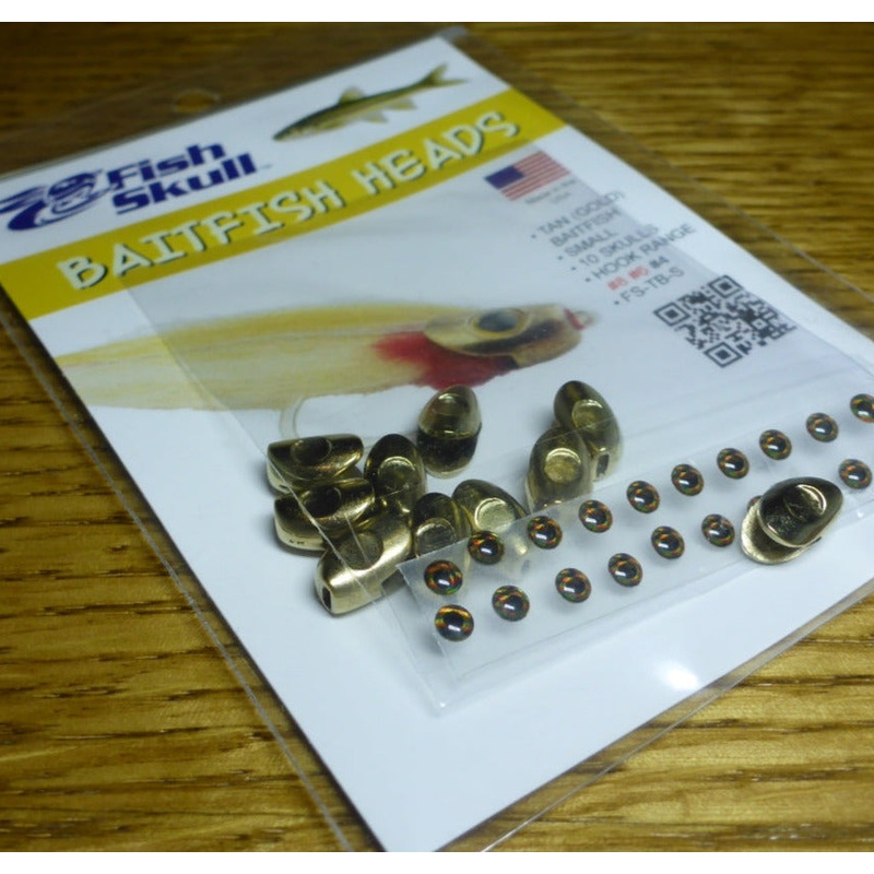 FishSkull Baitfish Head Tan / Gold