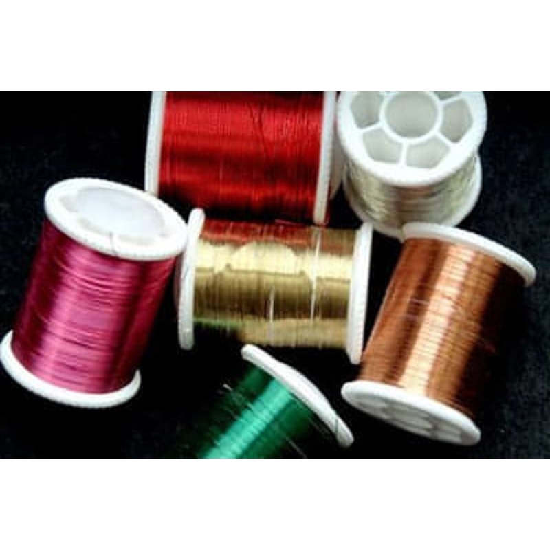 Brassie Ribbing Wire|Copper|Green|Hot Orange|Hot Pink|Purple|Black|Olive / Chartreuse