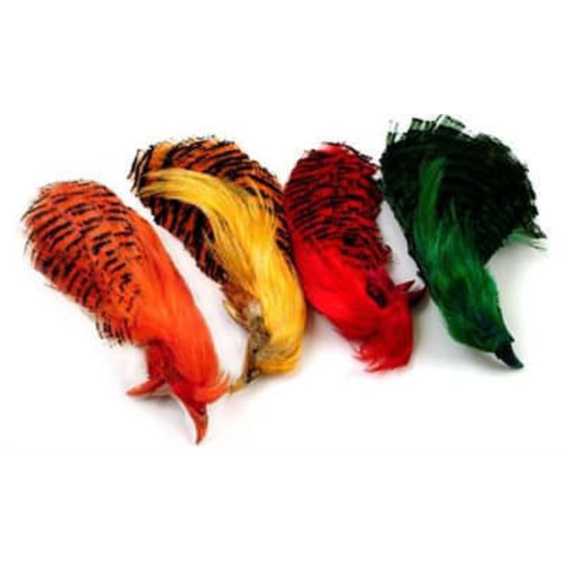 Pheasant Necks – Golden|Black|Chartreuse|Fluorescent Blue|Fluorescent Orange|Fluorescent Purple|Fluorescent Red|Natural|Red|Olive
