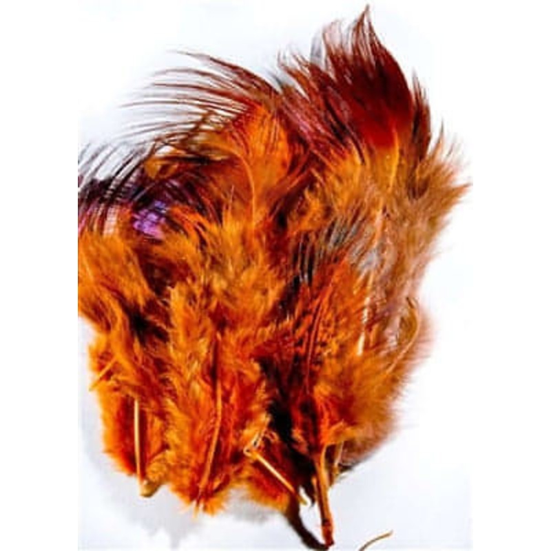 Ringneck Rump Hackle|Black|Chocolate Brown|Ginger|Green|Natural|Olive|Orange|Purple|Wine|Yellow
