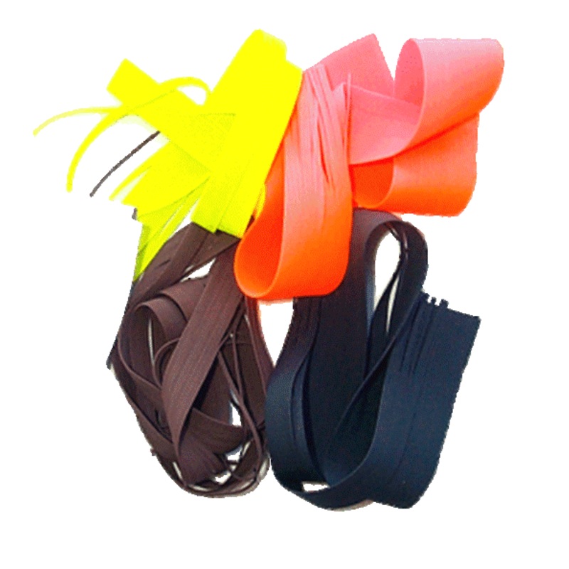 Round Rubber Leg – Standard|Black|Brown|Chartreuse|Green|Orange|White|Yellow