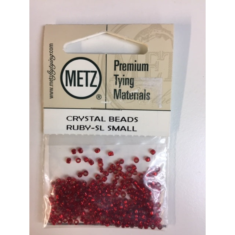 Crystal Beads|Small 3/32″|Midge 1/16″|Red