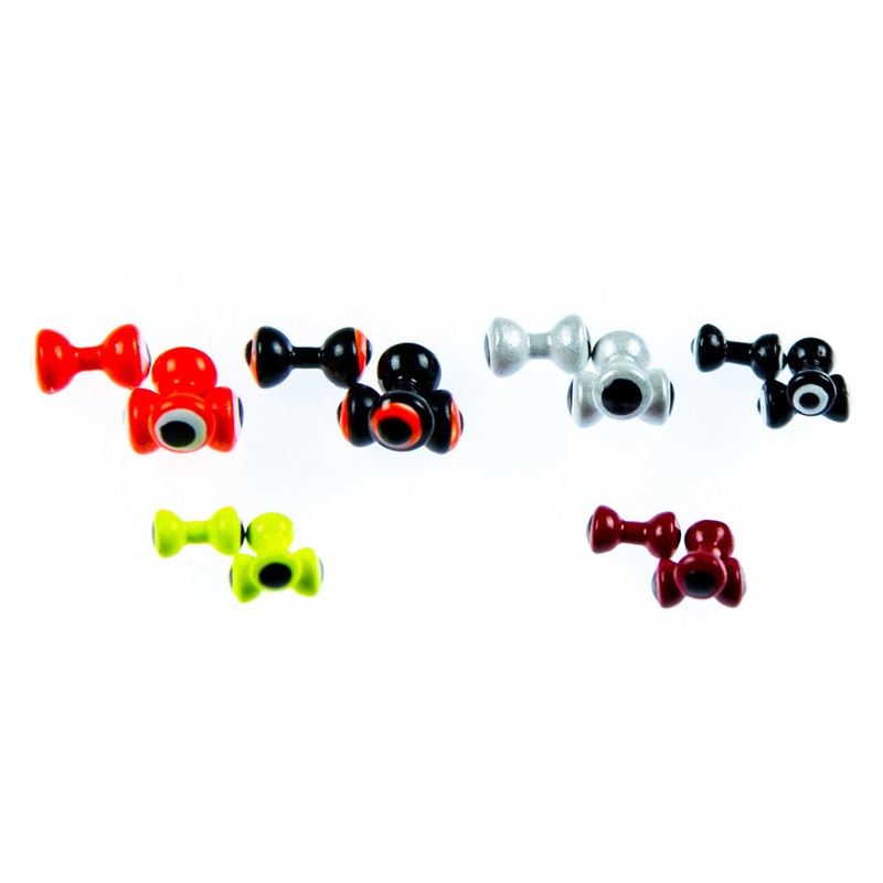 Double Pupil Eyes|Small (4mm)|Medium (4.8mm)|Large (5.5mm)|Chartreuse|Red|Orange|Pink