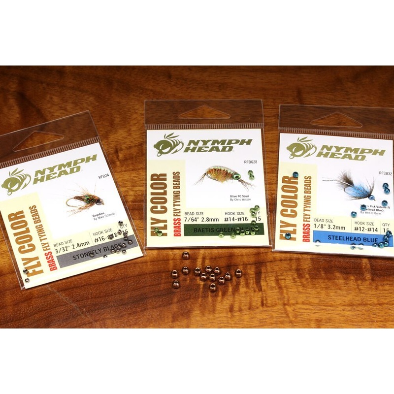 Nymph Head Fly Color Brass Beads