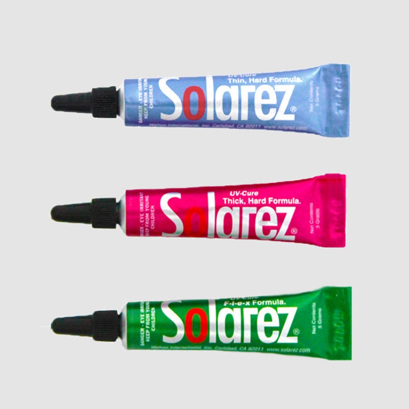 Solarez UV Resins|Thin-Hard 5 gram|Thin-Hard 2 oz|Thick-Hard 5 gram|Thick-Hard 2 oz|Flex 5 gram|Flex 2 oz|Medium .5 oz|Thick Hard .5 oz|Flex Formula .5 oz|Thin Hard .5 oz|Thick Hard 5 gm