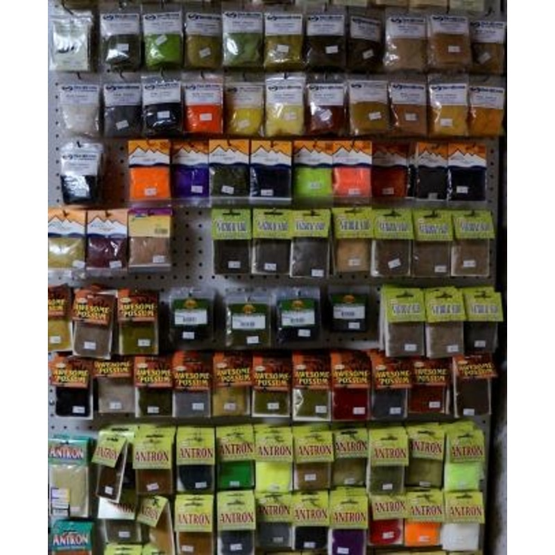 Antron Sparkle Dubbing|White|Light Yellow|Light Gray|Ginger Variant|Claret|Green|Light Olive|Cahill Cream|Dark Stone|Chocolate|March Brown|Hexagenia|Charcoal Gray|Rust|Chinese Red|Medium Olive|Light Olive Dun|Squirrel Belly|Peacock|Hares Ear|Fluorescent Y