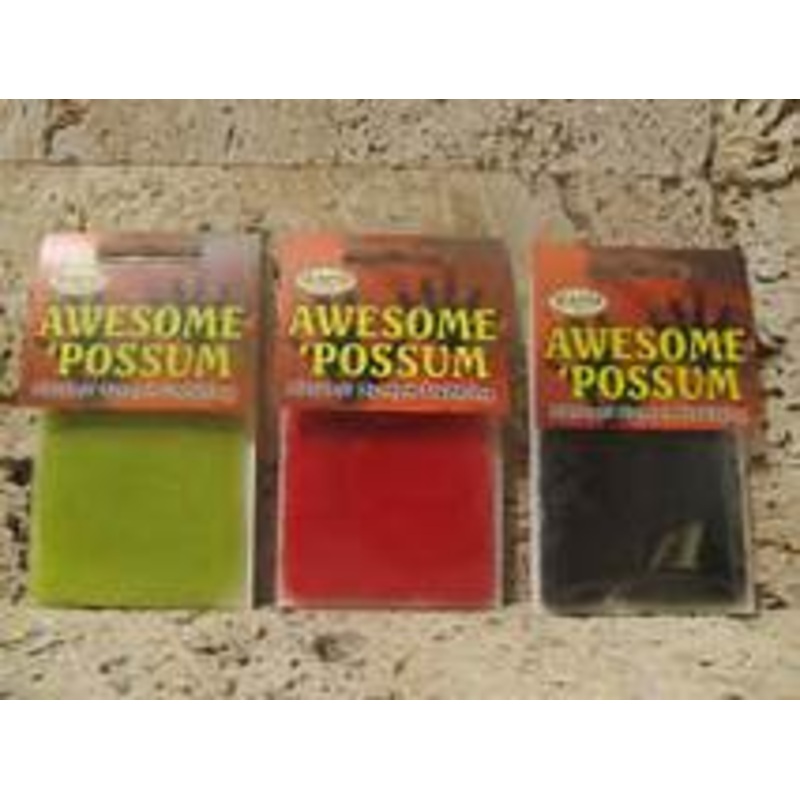 Awesome Possum Dubbing|Creamy Yellow|Burnt Orange|Gray|Brown|Rusty Brown|Dark Olive|Black|Olive|Glolden Olive|Golden Stone|Red|Natural Brown|Natural White|Dark Dun