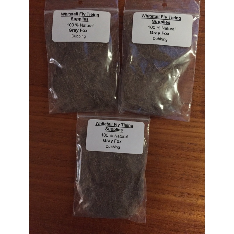 Dubbing 100% Natural Gray Fox