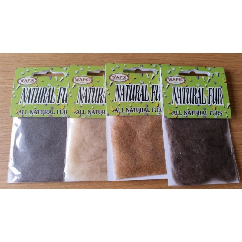 Natural Fur Dubbing|Light Hares Mask|Dark Hares Mask|Mink|Gray Squirrel|Coyote Mask|Beaver|Pine Squirrel|Camel|Australian Opossum|Muskrat|Squirrel Belly|Fox Squirrel