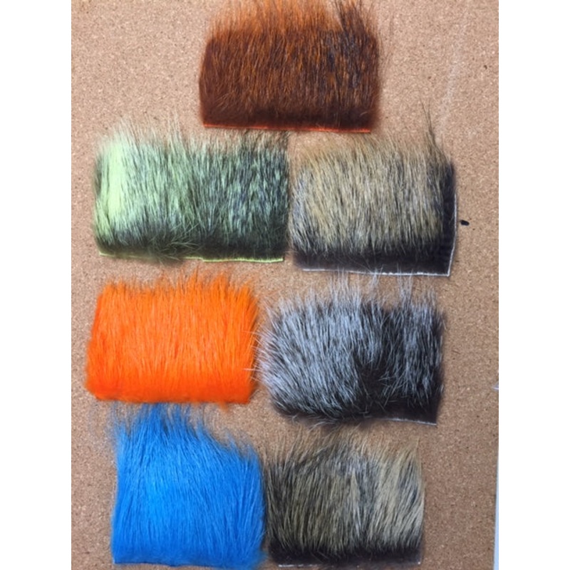 Nutria Body Hair – Eumer|Blue|Orange|Black Yellow|Olive Black|Black Orange|Natural Brown|Natural Gray