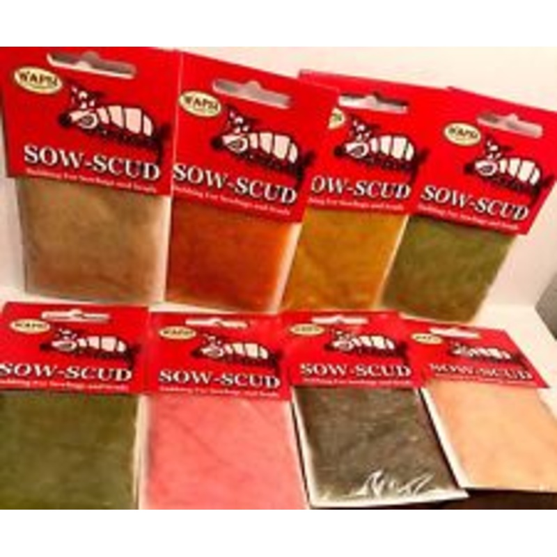Sow -Scud Dubbing|Dead Orange|Copper Scud|Molting Scud|Rainbow|Dark Shade Rainbow|Bighorn Pink|Dark Scud|Dark Sow Bug|Sow Bug|Light Sow Bug|Bighorn Orange|Mysis Shrimp|Shrimp Pink|Tan Rainbow|Light Shade Rainbow