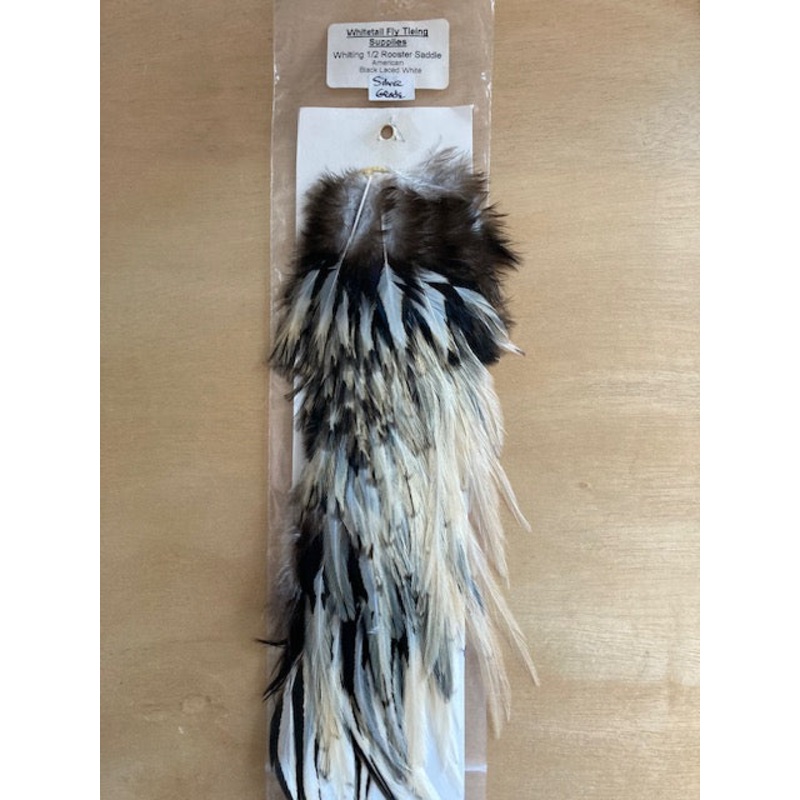 American Rooster 1/2 Saddle|Black Laced White