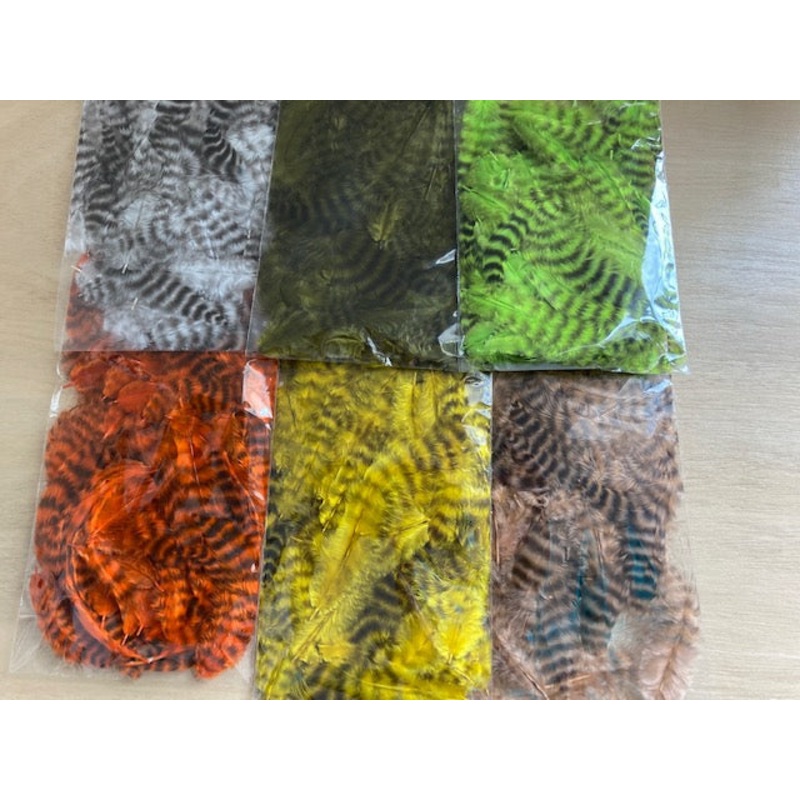 Soft Hackle, Grizzly|Brown|Chartreuse|Natural|Yellow|Green|Red|Tan|Orange|Olive|Purple