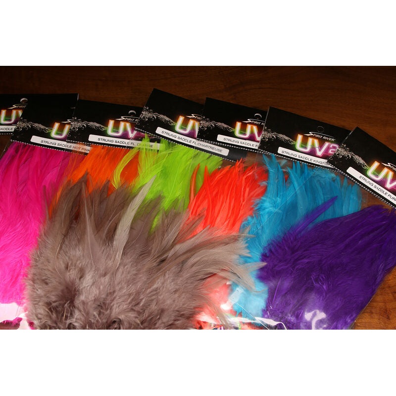 Strung Saddle Hackle UV (Spirit River)