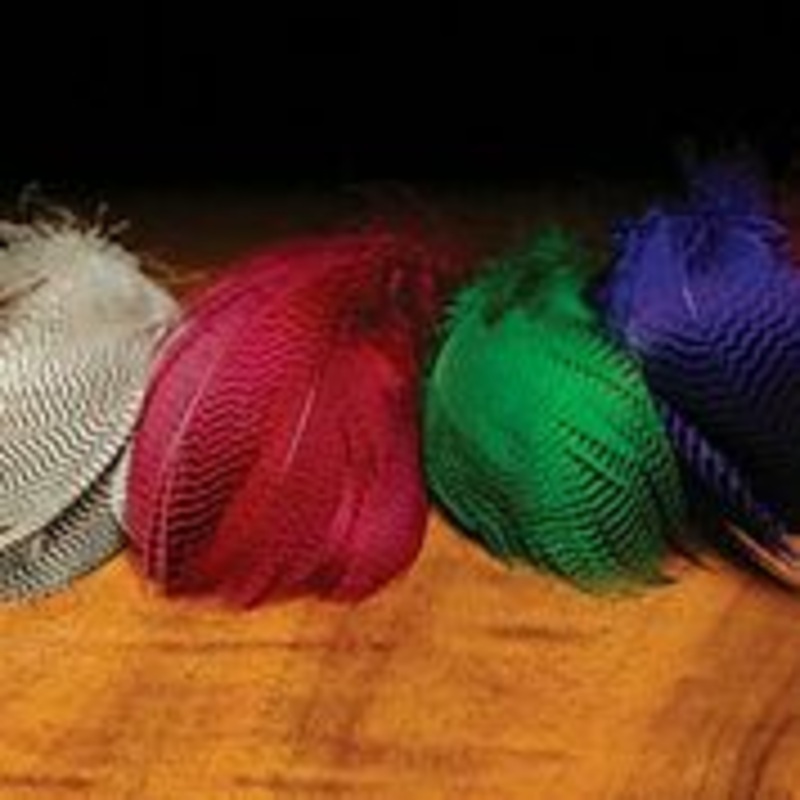 Teal Barred Flank|Olive|Yellow|Brown|Claret|Hot Orange|Black|Wood Duck|Natural|Fluorescent Chartreuse|Fluorescent Purple|Fluorescent Hot Pink|Fluorescent Cherry Red|Fluorescent Blue|Highlander Green|Heron Gray|Kingfisher Blue