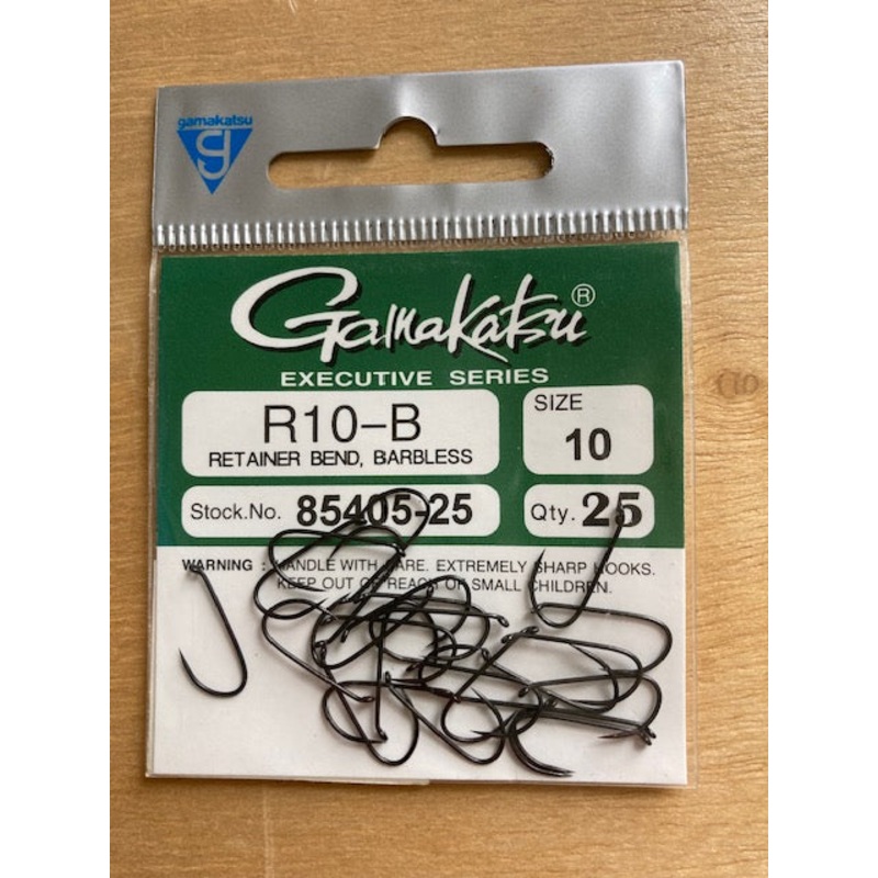 Gamakatsu R10-B Barbless Retainer Hook