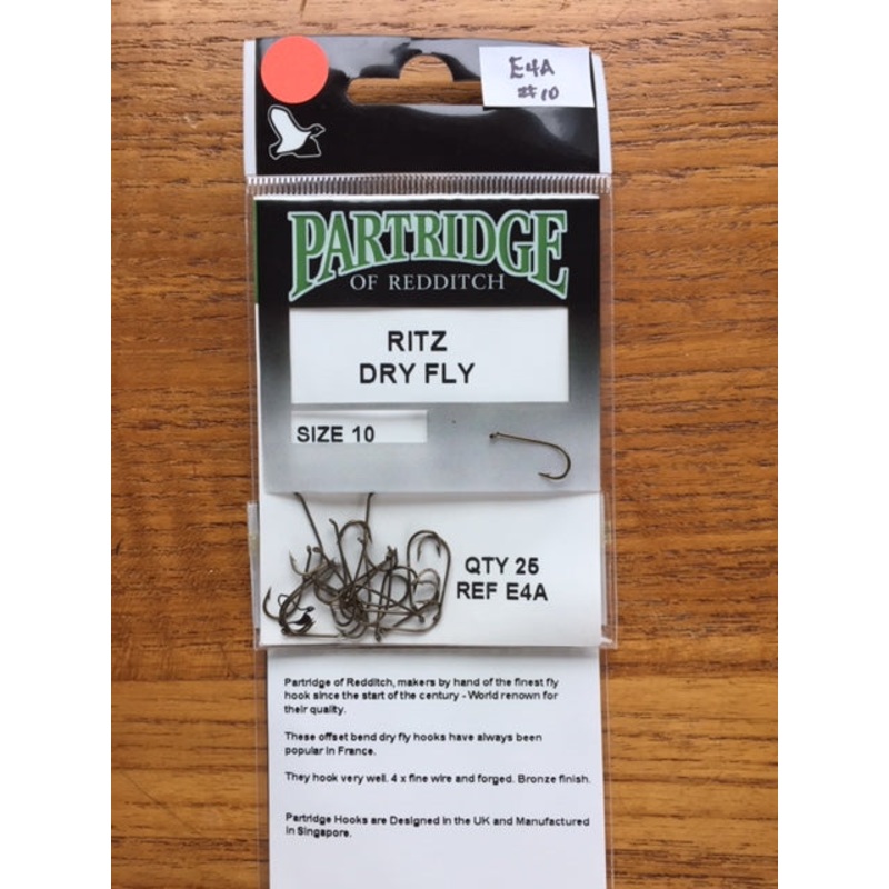 Partridge of Redditch E4A Ritz Dry Fly Hook