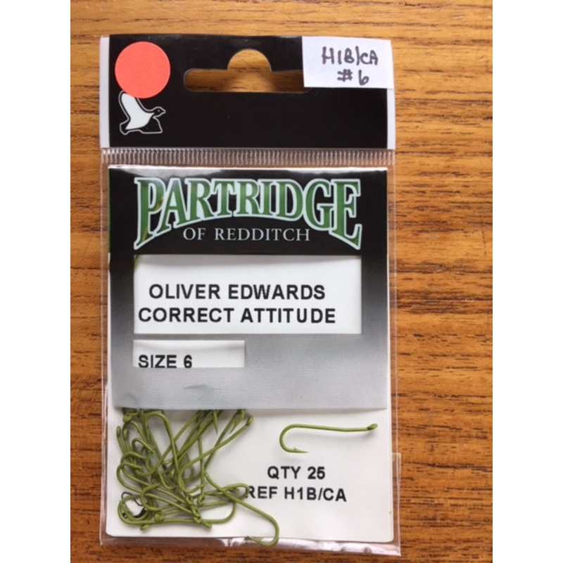 Partridge of Redditch H1B/CA Oliver Edwards Correct Attitude Nymph Hook