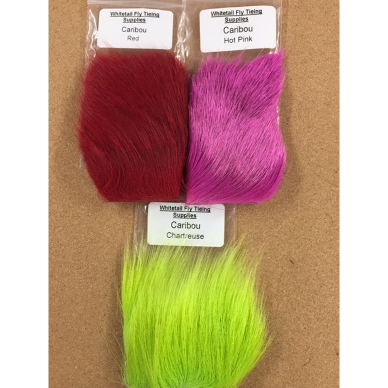 Caribou (Dyed)|2″ x 3″|2′ x 3″|Red|Hot Pink|Orange|Chartreuse|Olive