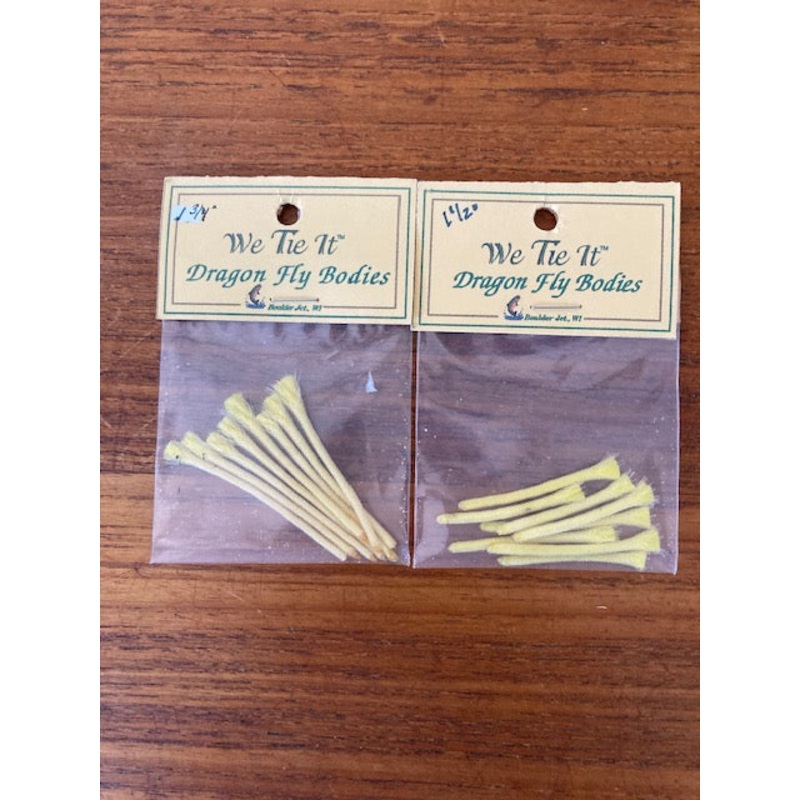 Damsel Fly Bodies – 1/16|1 1/2″ – 1 3/4″|1 1/2″ -1 3/4″|1 1/2″ – 13/4″|Yellow|Olive|Blue|10