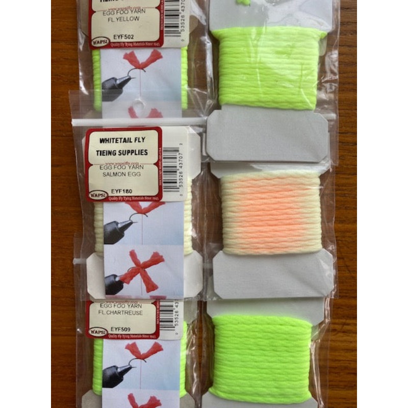 Egg Foo Yarn|Salmon Egg|Fluorescent Yellow|Fluorescent Chartreuse