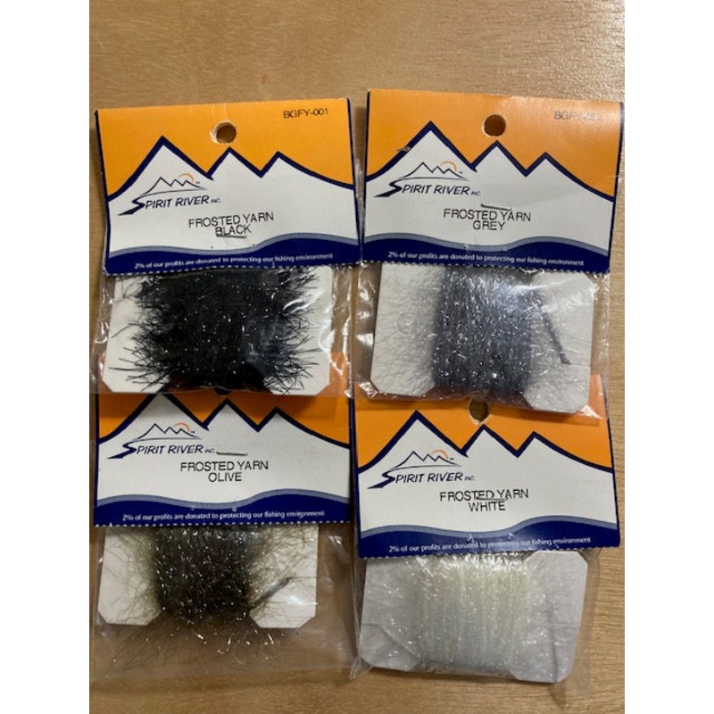 Frosted Yarn|White|Black|Olive|Gray