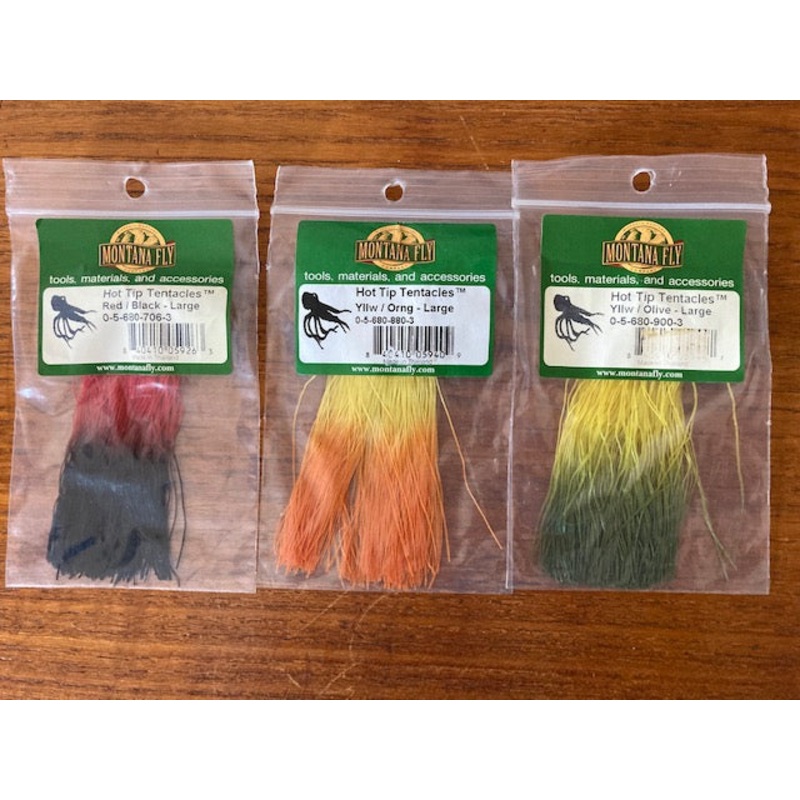 Hot Tip Tenacles|Large|Yellow/Orange|Yellow/Olive|Red/Black