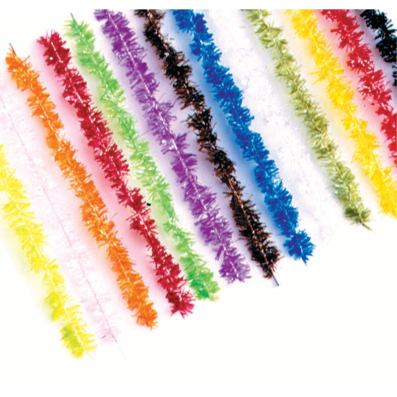 Ice Chenille|Large|Clear|Red|Olive|Yellow|Fiery Orange|Black