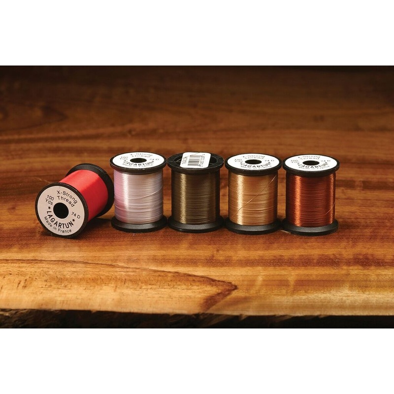 Lagartun Thread|74 denier|95 denier|150 denier|Black|Fluorescent White|Olive|Iron Gray|Burnt Orange|Marron (brown)|Fluorescent Orange|Red|Rust|Amber|Fluorescent Yellow|Fluorescent Chartreuse|Beige|White|Fluorescent Pink