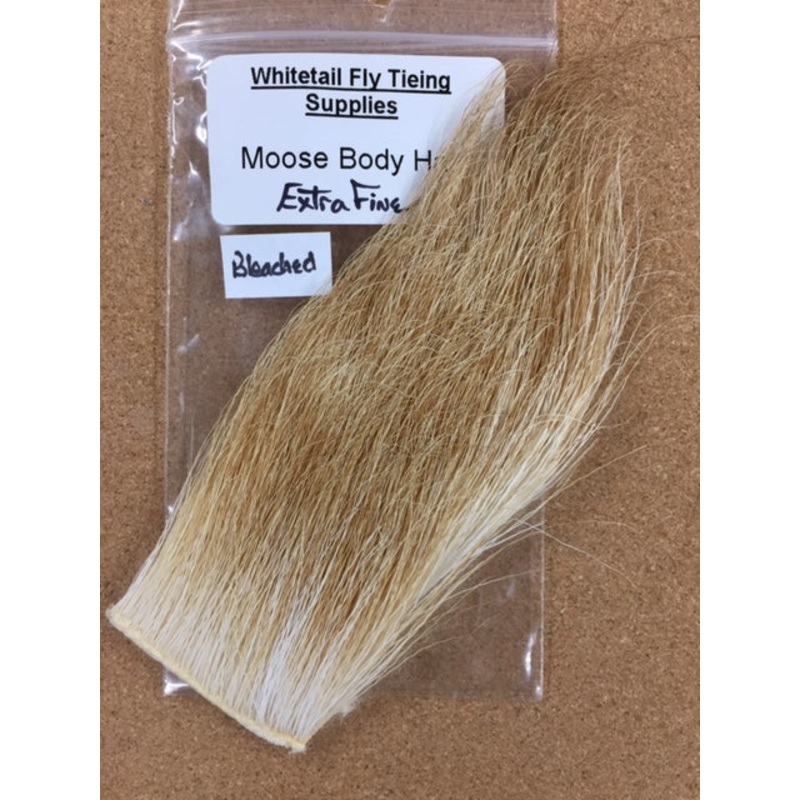 Moose Body Hair – Bleached|2″ x 3″|Bleached