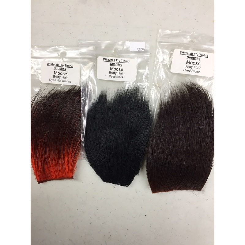 Moose Body Hair Dyed|Brown|Black|Hot Orange