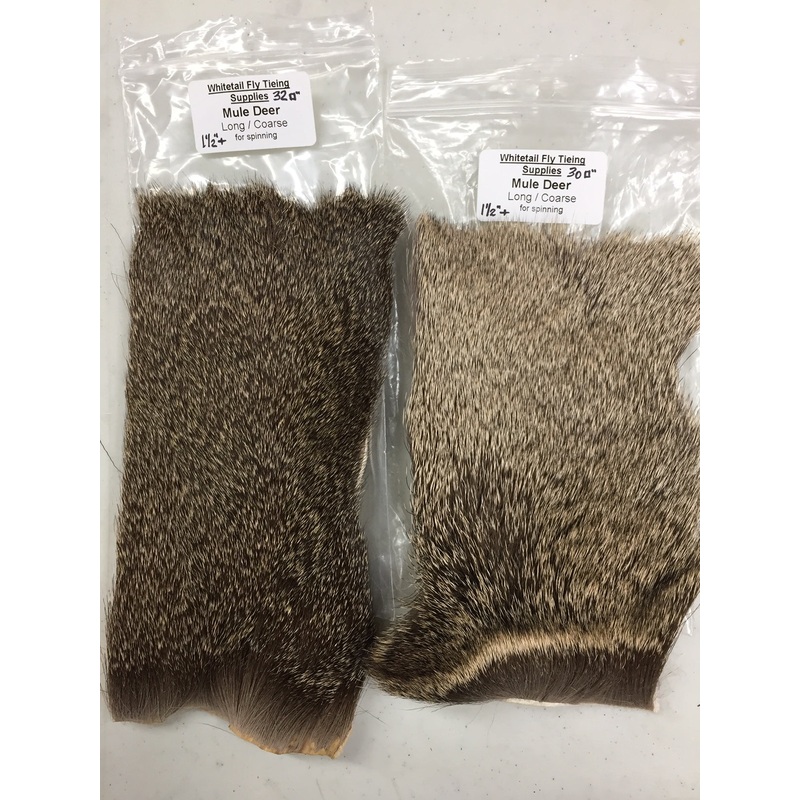 Mule Deer Body Hair (Long/Coarse for spinning) Custom Cut