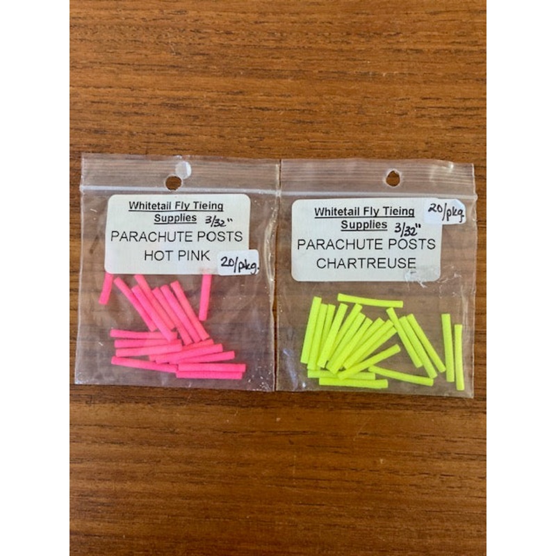 Parachute Posts – 3/32 (WTFT)|3/32″|Hot Pink|Chartreuse|20