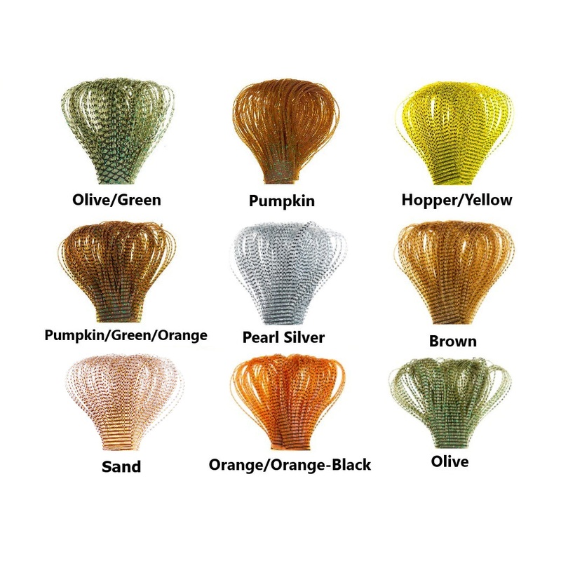 Sili Legs – Perfectly Barred|Brown|Amber|Sand|White|Hopper Yellow|Orange|Light Olive|Olive|Fluorescent Fire Orange|Fluorescent Chartreuse|Fluorescent Pink