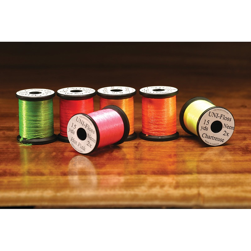 UNI Neon Floss|600 D|Lemon|Hot Orange|Chartreuse|Hot Green