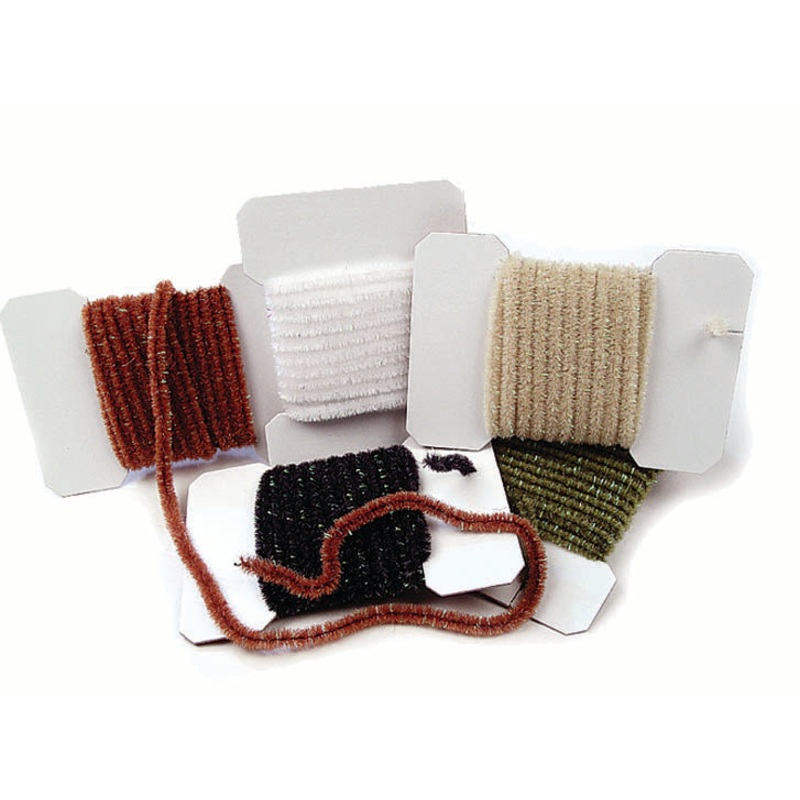 Wooly Bugger Chenille|Medium|Black|Sculpin Olive|Fluorescent Chartreuse|Burnt Orange|Rusty Brown|Olive|Fluorescent Orange|Red|White|Tan