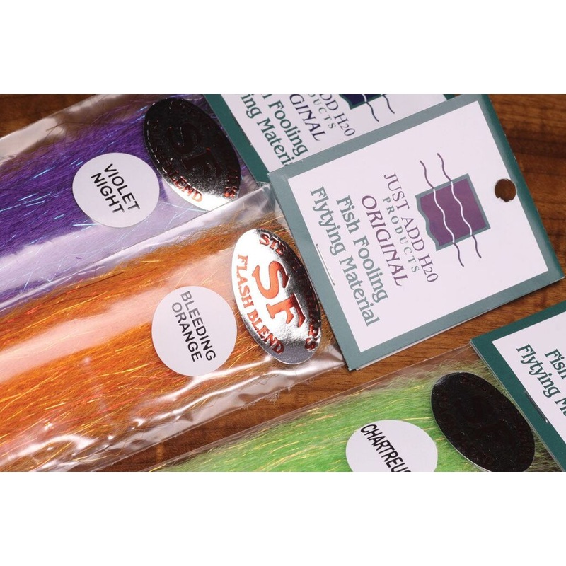 Flash Blend SF|Off White|Orange|Misty Blue|Chartreuse|Light Pink|UV Gray|Royal Blue (Herring Back)|Natural|White|Red|Mullet Brown|Wild Olive|Yellow|Hot Orange|Bleeding Gray|Bronze Back|Mackerel|Dark Green|Midnight Blitz|Peacock|Fluorescent Chartreuse|Midn