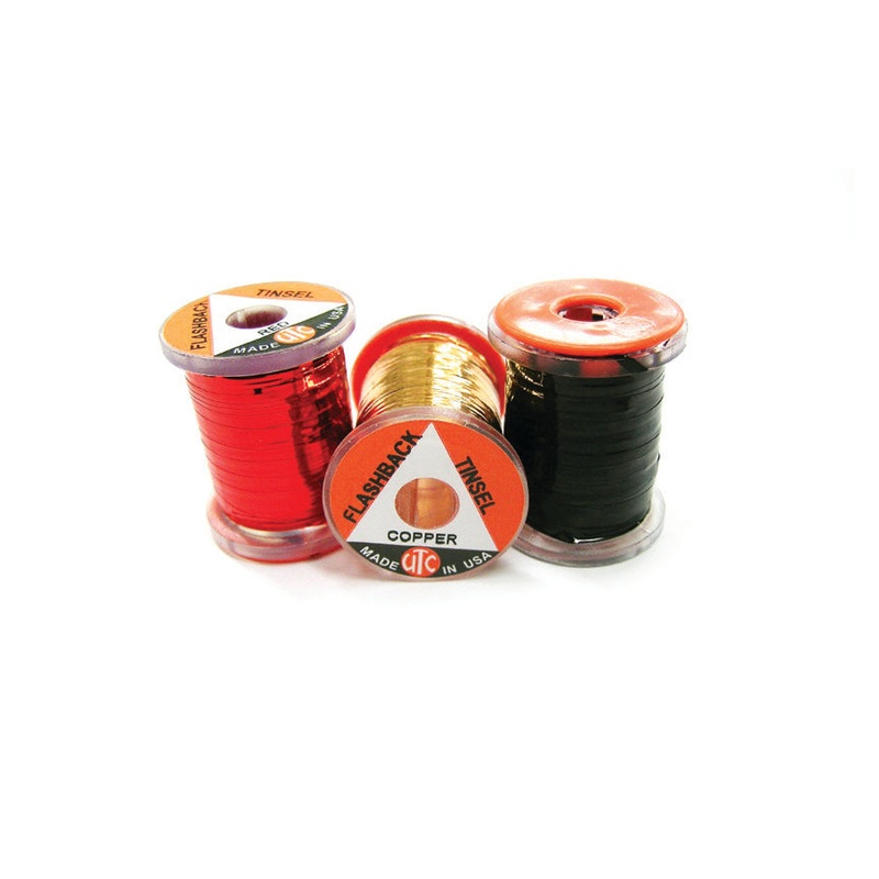 Tinsel, Flashback (UTC)|1/16″ Large|1/32″ Medium|Black|Red Pearl|Copper|Green|Red