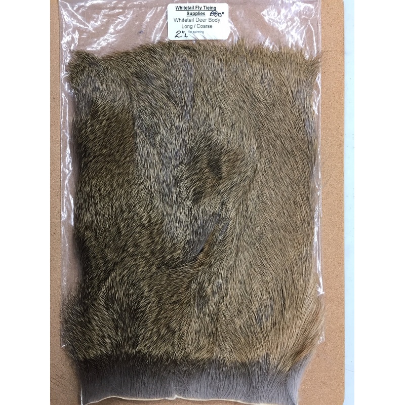 Whitetail Deer Body Hair – Long Coarse (for spinning) – Custom Cut