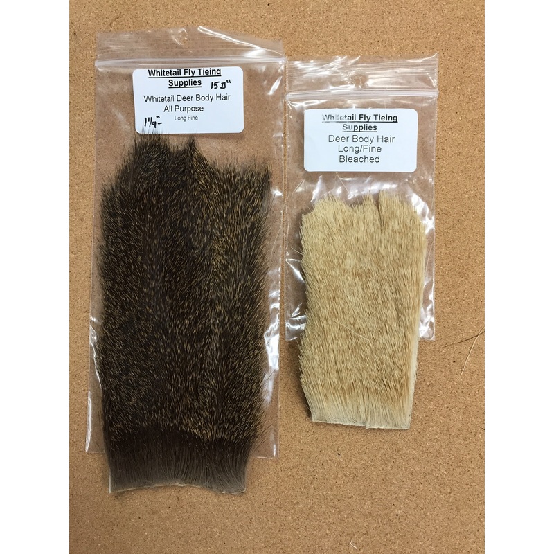 Whitetail Deer Body Hair – Long Fine – Custom Cut