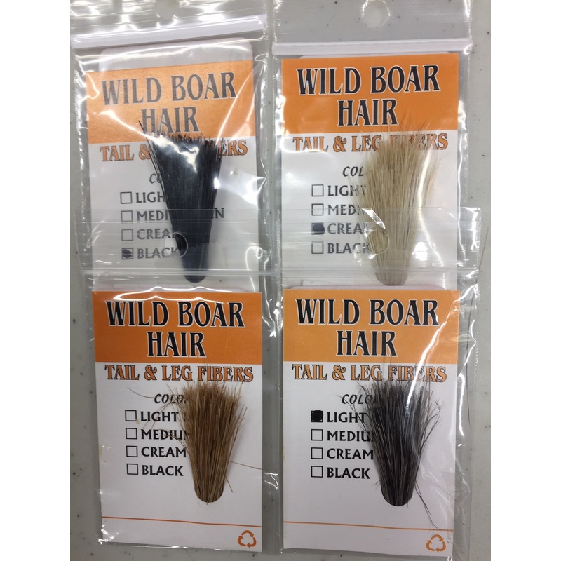 Wild Boar Hair|Cream|Black|Dun|Tan|Light Dun