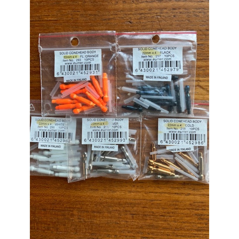 Eumer of Finland Tubes and Junction Tubing Solid Conehead Tubes