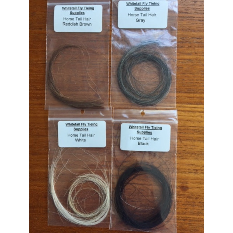 Horse Tail Hair|Black|White|Reddish Brown|Gray