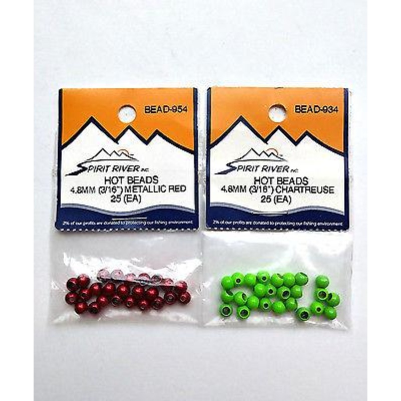 Hot Beads|2.3mm 3/32″|Chartreuse|25