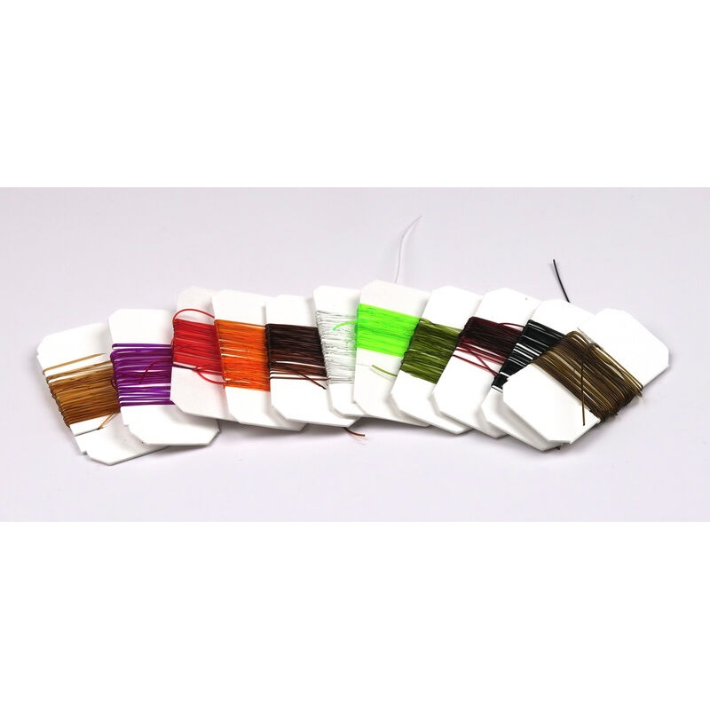 Midge Tubing|Amber|Fluorescent Chartreuse|Olive|Red|Black|Cream|White