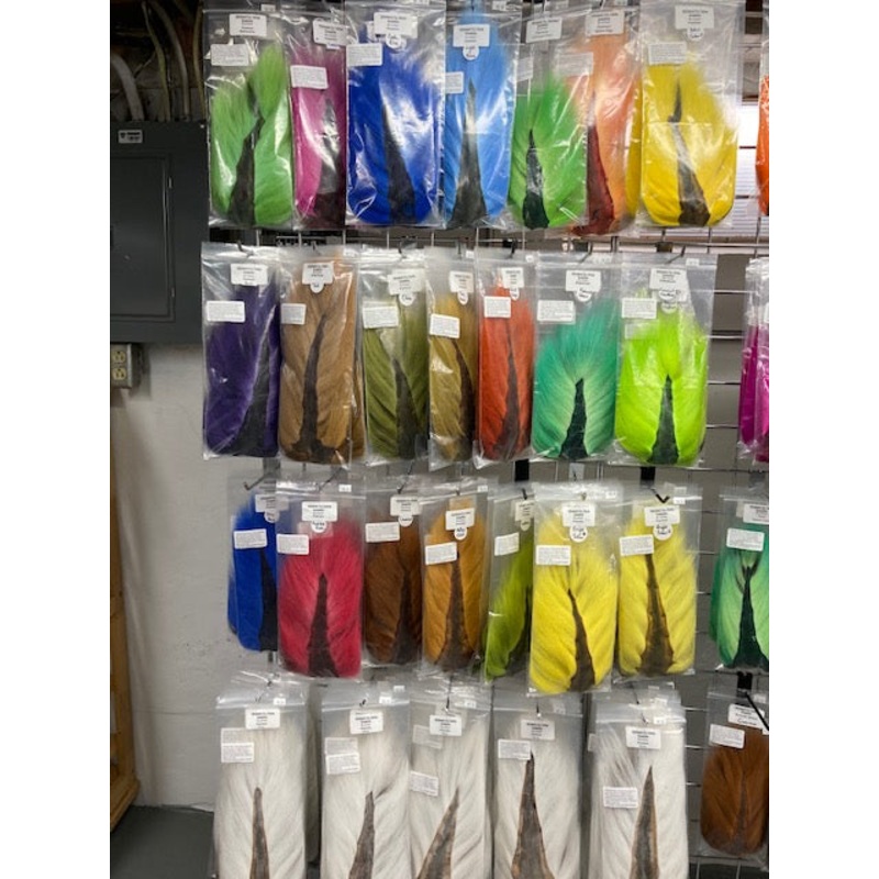 Bucktail Premium|White|Light Blue|Fluorescent Green|Pink|Yellow|Aqua|Dun|Rusty Brown|Burnt Orange|Brilliant Yellow|Cinnamon|Radioactive|Chartreuse|Light Olive|Tan|Salmon|Purple|Fluorescent Chartreuse|Fluorescent Pink|Light Tan|Olive Brown|Fluorescent Yell