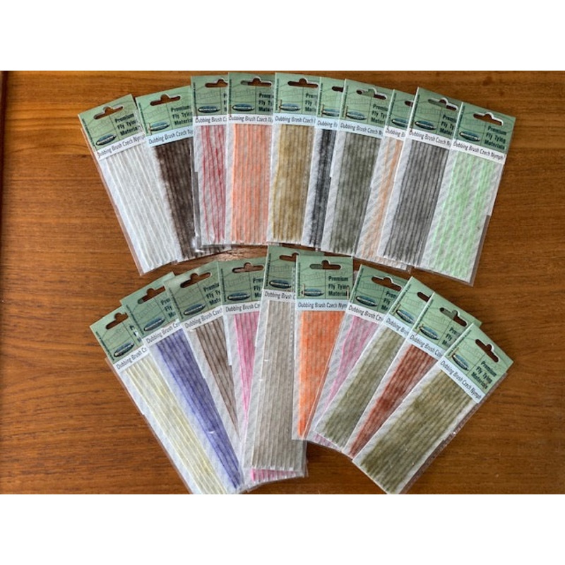 Czech Nymph Dubbing Brush|White|Light Yellow|Golden|Chartreuse|Cream|Brown|Gold Olive|Olive|Orange|Fluorescent Pink|Red|Black|Gray|Light Brown|Light Olive|Light Orange|Hot Orange|Light Pink|Purple|Cinnamon
