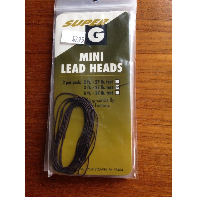 Super G Mini Lead Heads – 2 ft.