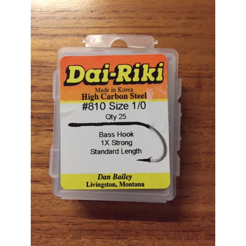 Dai Riki Bass Hooks # 810||3/0||1/0